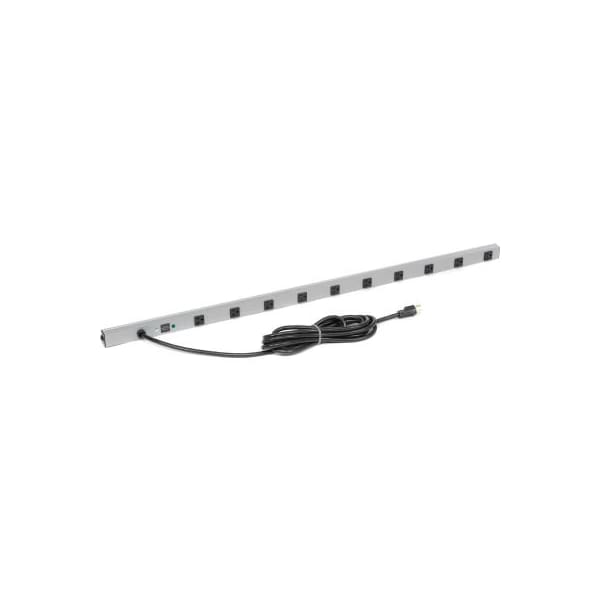 Wiremold Wiremold Surge Protected Power Strip, 10 Outlets, 20A, 3kA, 15' Cord - 4810BDS20R