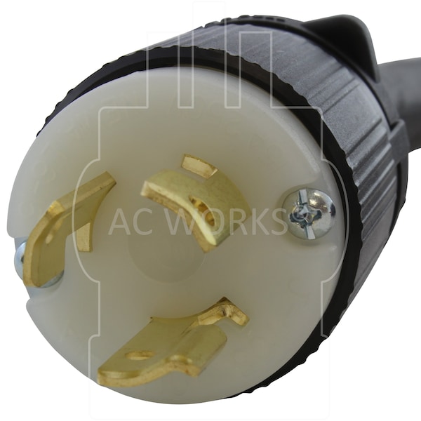 Ac Works SOOW; Cold Weather Extension Cord, 14 AWG, Indoor/Outdoor, 14/3, 1 Outlets, Black, Rubber, Nylon - L615PR-050