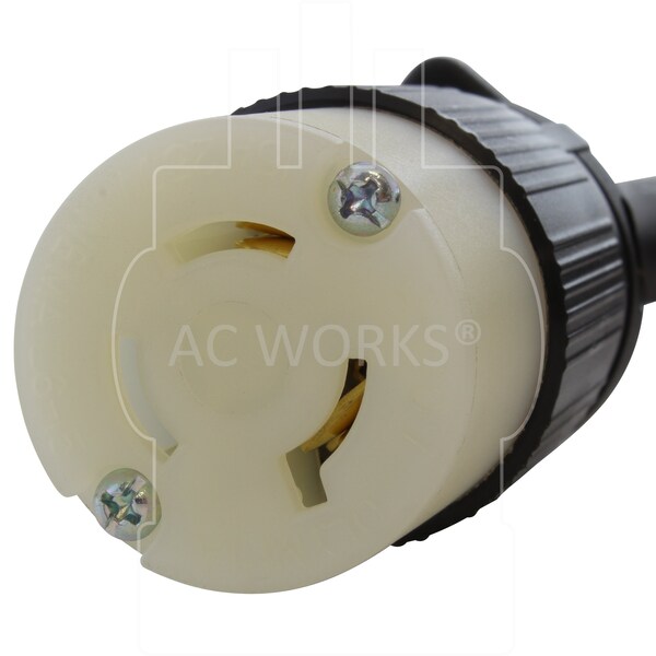 Ac Works SOOW; Cold Weather Extension Cord, 14 AWG, Indoor/Outdoor, 14/3, 1 Outlets, Black, Rubber, Nylon - L615PR-050