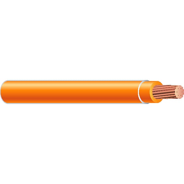 Southwire THHN; THWN, Building Wire, Copper, 14 AWG, 1C, Orange, Solid, 500 ft - 11585758