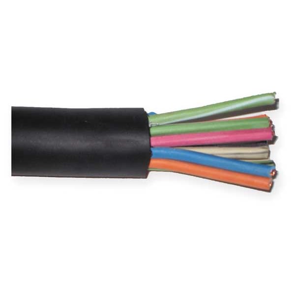 Carol Portable Cord, SOOW, 18 AWG, 10 C, Black, Rubber, Stranded, 600V, Indoor/Outdoor - 09810