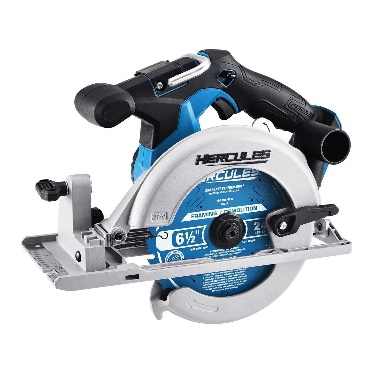 Sierra circular Hercules 20V inalámbrica de 6-1/2 in. - Herramienta única - 64984