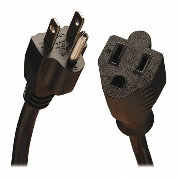 Tripp Lite Power Cord, HD, 5-15P, 5-15R, 15A, 14AWG, 6ft - P024-006