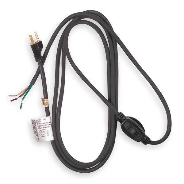 Power First Power Cord, 5-15P, SJO, 8 ft., Blk, 10A, 18/3 - 1TNA7