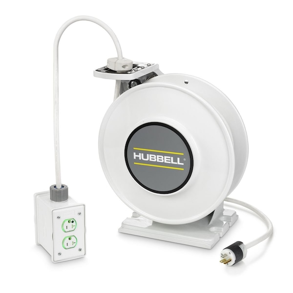 Hubbell Wiring Device-Kellems Extension Cord Reel 20 A Amps 125V AC Voltage - HBLIWC45123R220HG