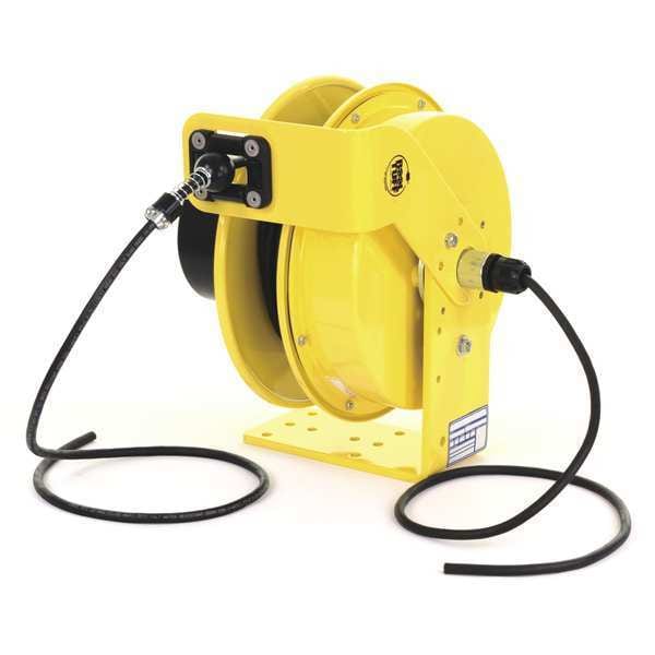 Kh Industries 50 ft. 14/3 Extension Cord Reel 15 Amps 4 Outlets 120VAC Voltage - RTBA3L-WDD515-J14K