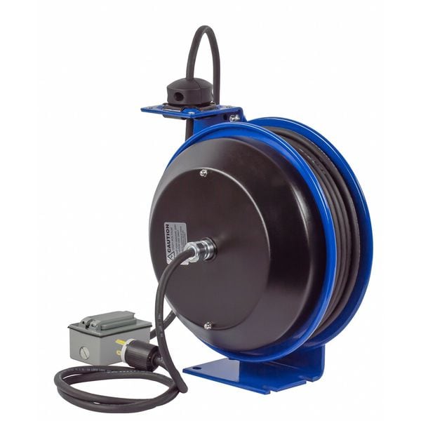 Coxreels 75 ft. 12/3 Extension Cord Reel 20 Amps 2 Outlets 120VAC Voltage - PC19-7512-F
