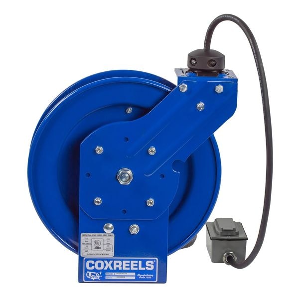 Coxreels 75 ft. 12/3 Extension Cord Reel 20 Amps 2 Outlets 120VAC Voltage - PC19-7512-F
