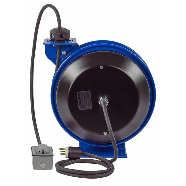 Coxreels 75 ft. 12/3 Extension Cord Reel 20 Amps 2 Outlets 120VAC Voltage - PC19-7512-F