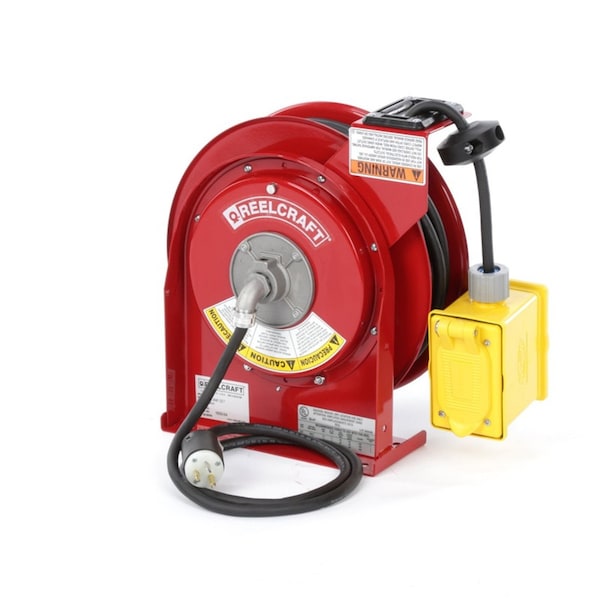 Reelcraft 12/3 x 45 ft. 15A, Duplex Outlet Cord Reels 12 - L-4545-123-7-PALLET