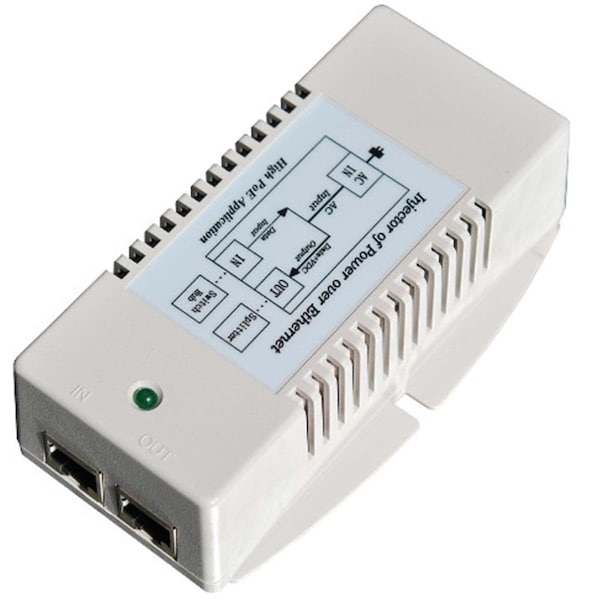 Maxpower 56V High Power Gigabit POE Power Inserter - US Power Cord, 50W - MA2674081