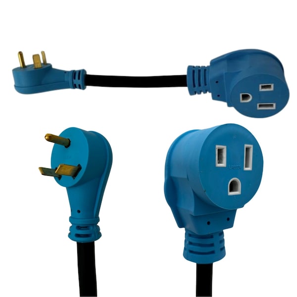 Connecticut Electric 30-Amp to 50-Amp Dogbone Adapter NEMA TT-30P to 14-50R - HEDB3050AD