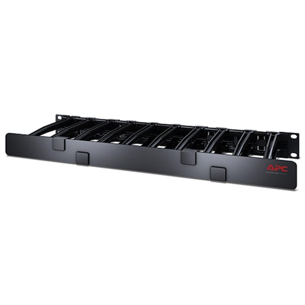 Virtual Schneider Electric  Horizontal Cable Manager - 1U x 6 in. Deep - Single-Sided with Cover - VI3536219