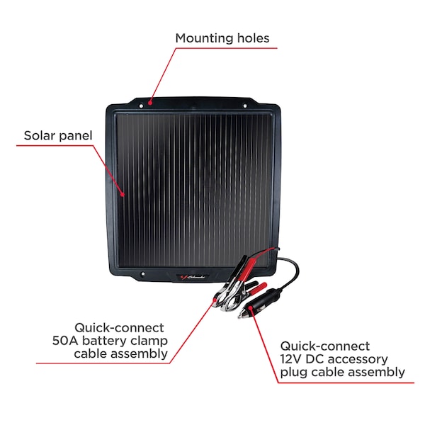 Schumacher Electric Solar Battery Charger, 4.8 W - SP-400