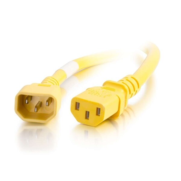 C2G 6Ft C14 To C13 18/3 Sjt Yellow - 17508