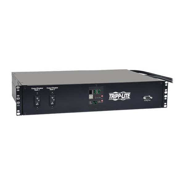 Tripp Lite PDU, ATS/Metered, 5kW, 16C13, 2C19, L6-30R, 2U - PDUMH30HVAT