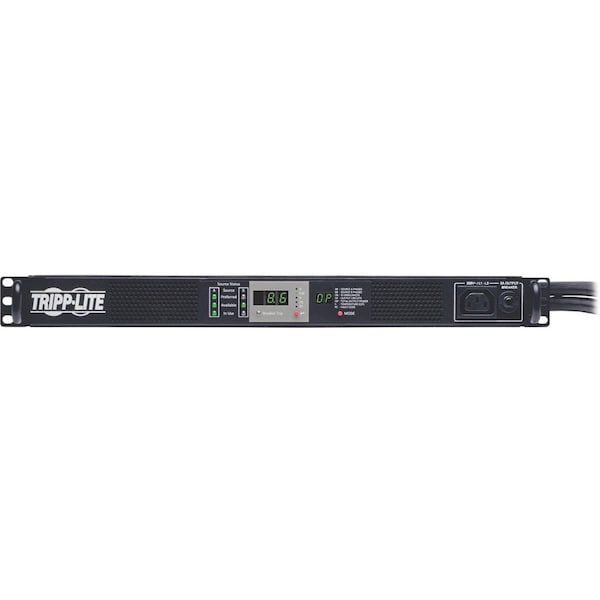 Tripp Lite PDU, 3-Phase, ATS, 8.6kW, 208V, 2 L15-30P, 1U - PDU330AT6L15