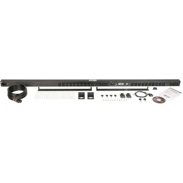 Tripp Lite PDU, Monitored, 3.2kW-3.8kW, 20 C13, 4C19, 0U - PDUMNV20HV