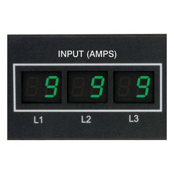 Tripp Lite PDU, 3-Ph, Metered, 5.7kW, 5-15/20, L6-20R, 0U - PDU3MV6L2120B