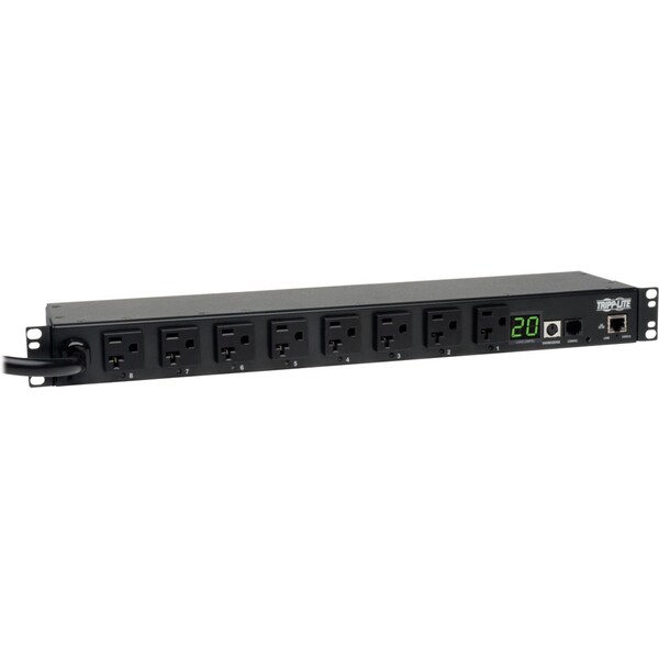 Tripp Lite PDU, Switched, 1.9kW, 120V, 8 5-15/20R, 1U - PDUMH20NET2