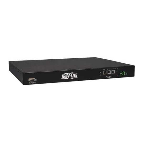 Tripp Lite PDU, ATS/Switched, 3.2-3.8kW, 8 C13, 2C19, 1U - PDUMH20HVATNET