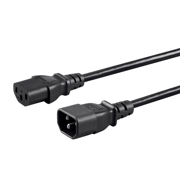 Monoprice Monoprice 2Ft 16Awg Power Extension Cord Cable w/ 3 Conductor Pc/Mon_ - 27309