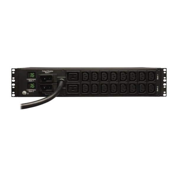 Tripp Lite PDU, Metered, 7.4kW, 230V, 2 C19, 16C13, 2U - PDUMH32HV