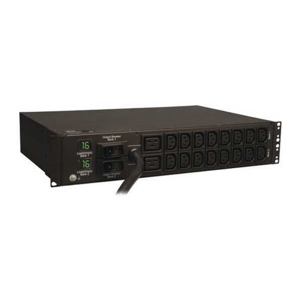 Tripp Lite PDU, Metered, 7.4kW, 230V, 2 C19, 16C13, 2U - PDUMH32HV