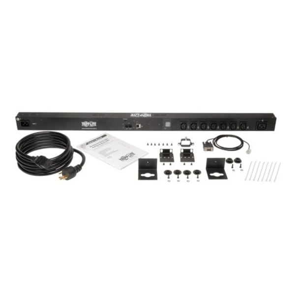 Tripp Lite PDU, Switched, 3.2-3.8kW, 7 C13, 1 C19, 0U - PDUMV20HVNET2