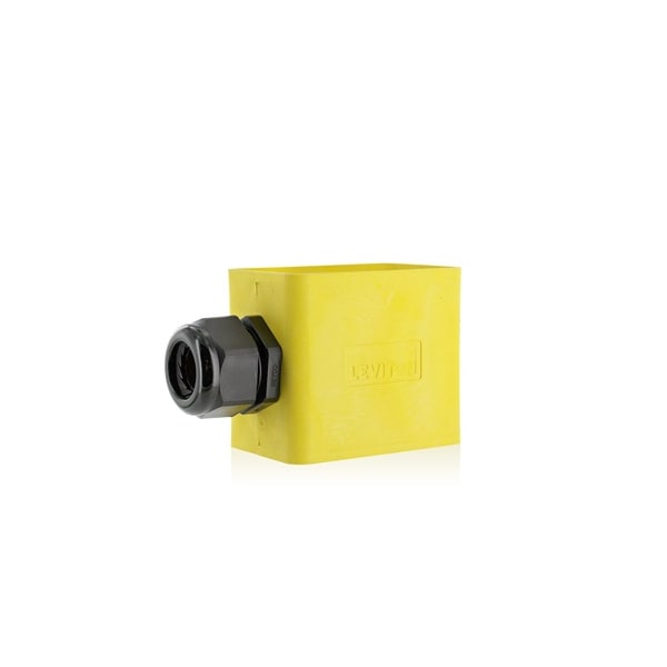 Leviton Portable Outlet Box, 0.590" To 1.000" Hub - 3059-2Y