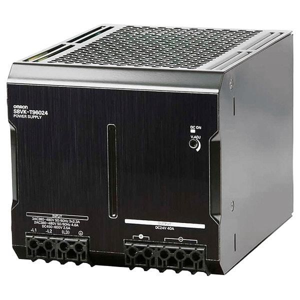 Omron Switching Power Supply, 380/480V AC, 24V DC, 960W, 40A, DIN Rail - S8VK-T96024