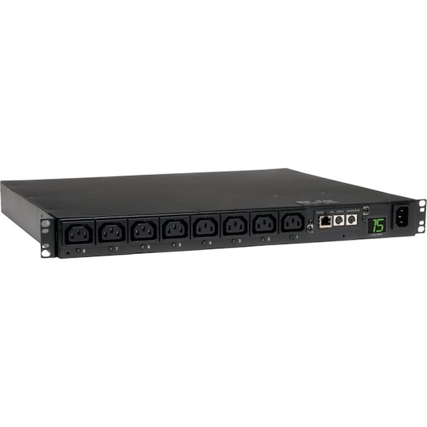 Tripp Lite PDU, Switched, 2.3/2.9kW, 200/240V, 8 C13, 1U - PDUMH15HVNET