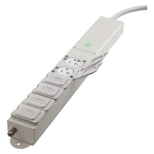 Hubbell Wiring Device-Kellems Surge Protected HCOA UL2930, 15A, 15 Ft. - HBL6MG15