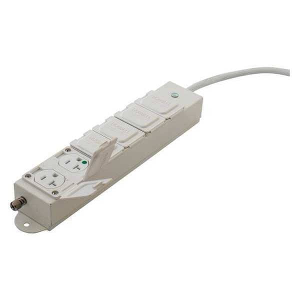 Hubbell Wiring Device-Kellems Outlet Strip, 20A HCOA, UL 2930, 6 Ft. - HBL6MGRPT620