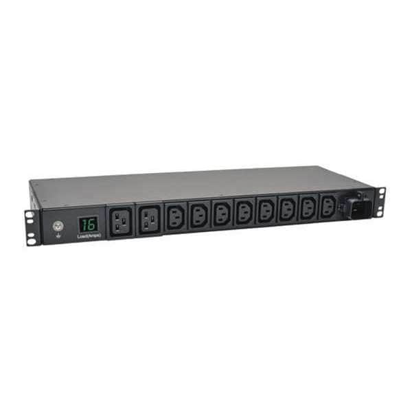 Tripp Lite PDU, Metered, 3.8kW, 8 C13, 2 C19, 16A, 1U - PDUMH16HV