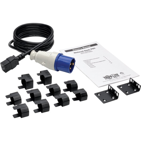 Tripp Lite PDU, Metered, 3.8kW, 8 C13, 2 C19, 16A, 1U - PDUMH16HV