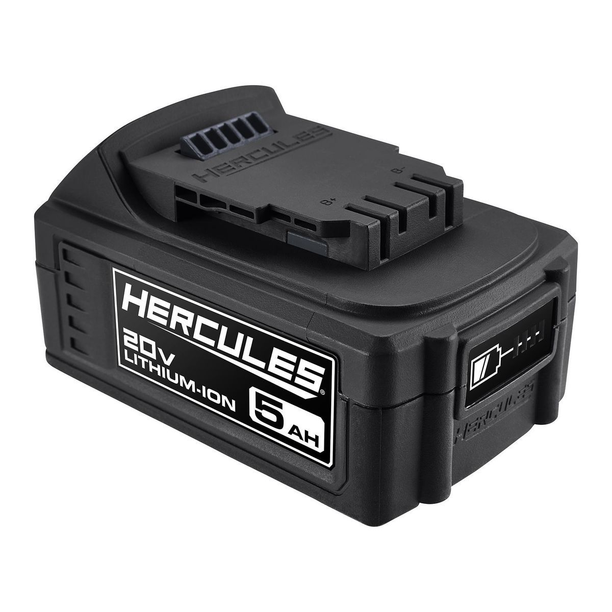 Kit de inicio Hercules 20V 5 Ah de batería de ion de litio de alto rendimiento y cargador multi-voltaje de 4 amperes - 71262