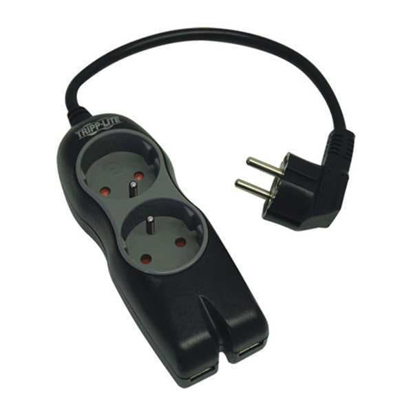 Tripp Lite Surge, 2 French/Belgian Out, 380J, 230V - TLP2USBF