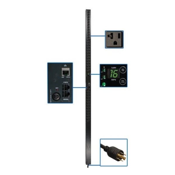 Tripp Lite PDU, 3-Ph, Monitored, 5.7kW, 36 5-15/20R, 0U - PDU3VN10L2120LV