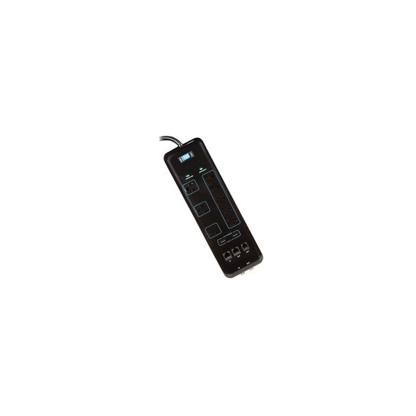 Swe-Tech 3C 8-Outlet surge protector, 3600 Joule. 2 USB ports. 2.1A total - FWT51W1-31806