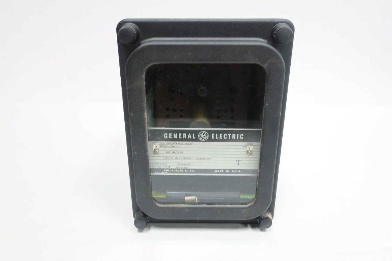 GENERAL ELECTRIC GE 12NGV18A2A DC UNDERVOLTAGE 125V-DC OTHER RELAY