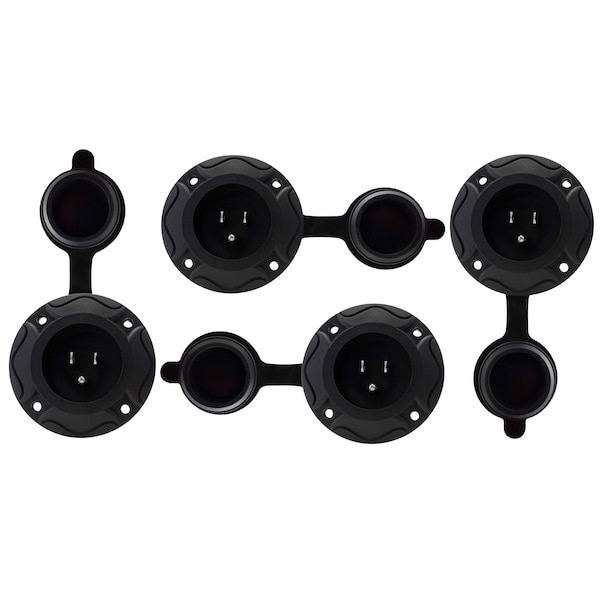 Ac Works STW Extension Cord, 14 AWG, Indoor/Outdoor, 14/3, 1 Outlets, Black, PVC, 5-15P, 1 ft - IN515520