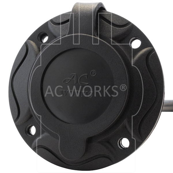 Ac Works STW Extension Cord, 14 AWG, Indoor/Outdoor, 14/3, 1 Outlets, Black, PVC, 5-15P, 1 ft - IN515520