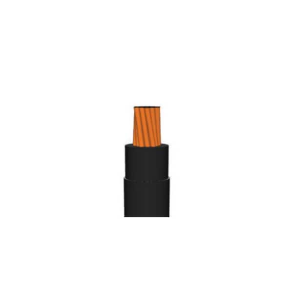 Unified Wire & Cable THHN, Building Wire, Copper, 12 AWG, 1C, Black, Stranded - 1219BTHHN-0-2.5M