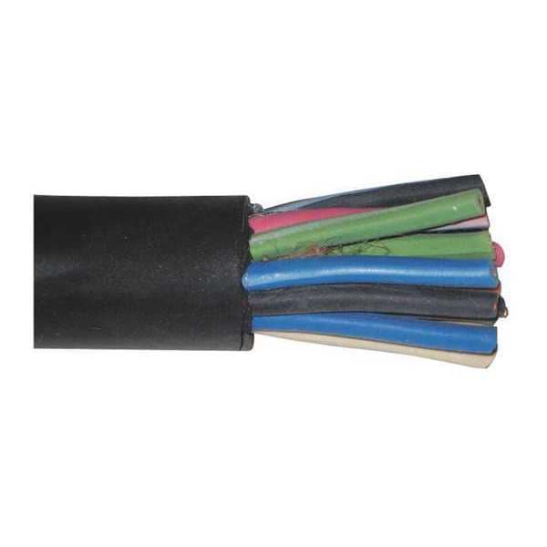 Carol Portable Cord, SOOW, 18 AWG, 12 C, Black, EPDM Rubber, Stranded, 600V, Indoor/Outdoor - 09812.35.01