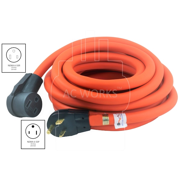 Ac Works 8 AWG, 8/3, 25ft - WD650PR-025