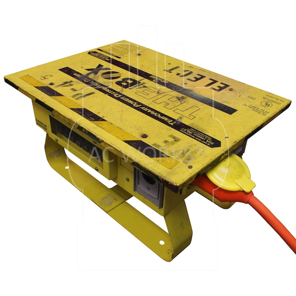 Ac Works 1.5FT SS2-50P/ CS6365 Locking Plug to 4 Household Outlets with 20A Breaker - SS2CBF520
