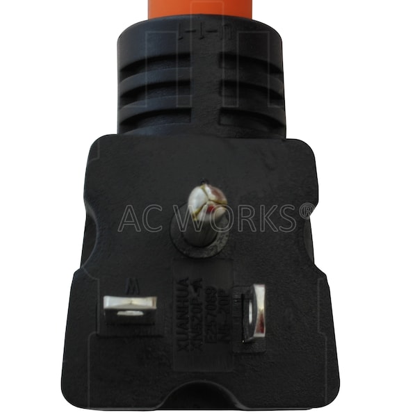 Ac Works 1FT 20A NEMA 5-20 Protective Outlet Extender with 20A Breaker - E520CB520