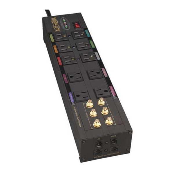 Tripp Lite Surge, Theater, 10 outlet, 3840J, 8ft cord - HT10DBS