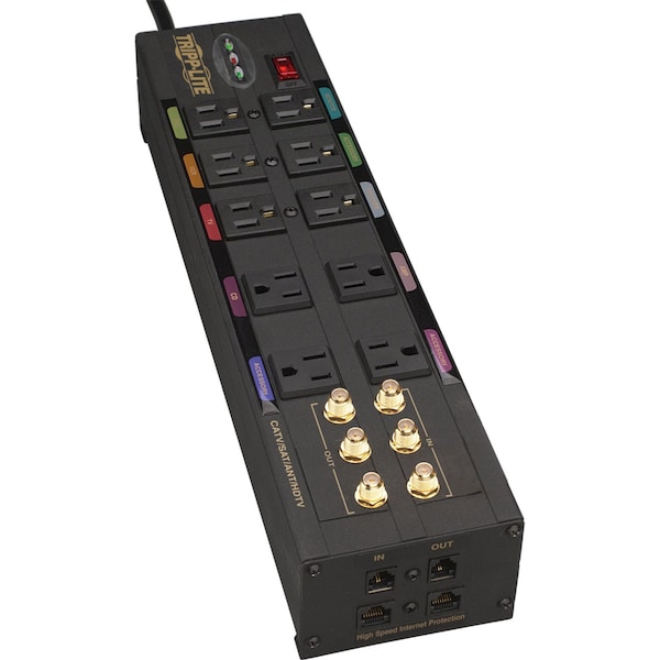 Tripp Lite Surge, Theater, 10 outlet, 3840J, 8ft cord - HT10DBS